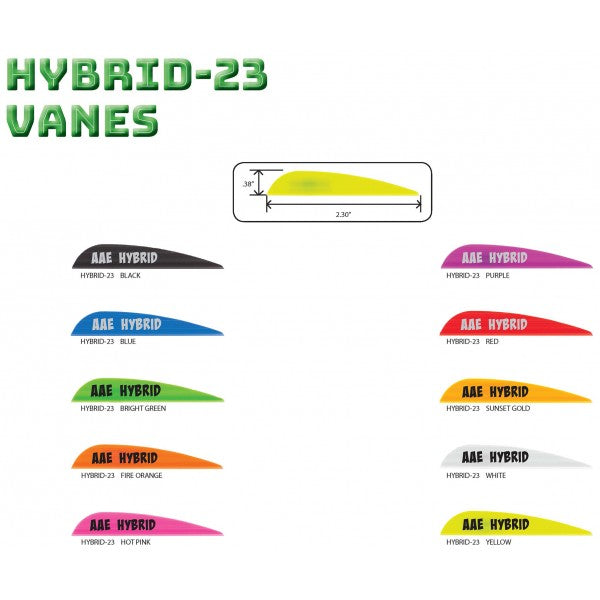 AAE Hybrid 2.3" Vanes (100 pk)