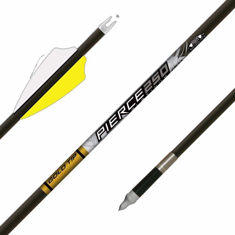 Gold Tip PIERCE PLATINUM fletched arrows