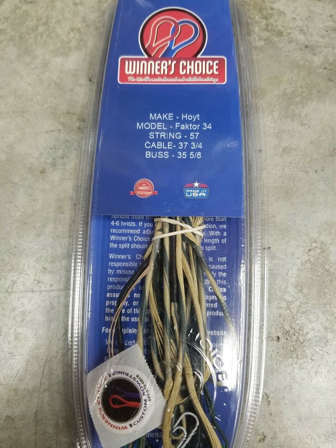 Winners Choice String & Cable for hoyt factor 34 57 37 3-4 35 5-8