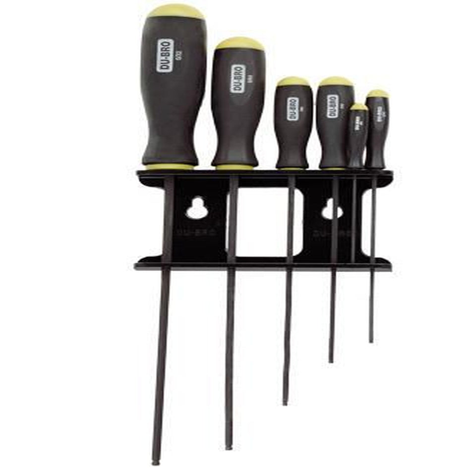 6 Piece Standard Allen Ball Driver Set w-holder (QTY-PKG: 1 )